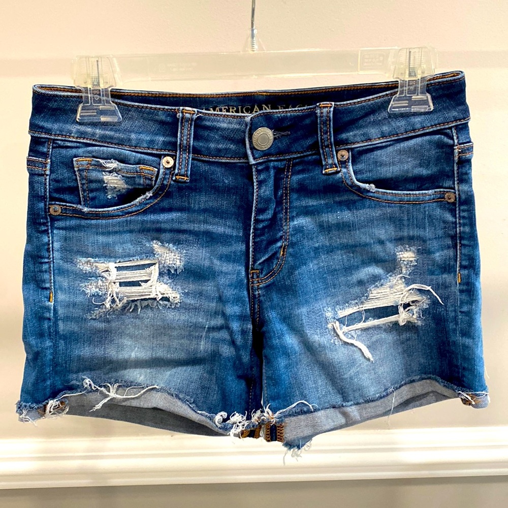 American Eagle Super Super Stretch Jean Shorts Size 4